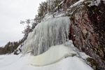 Ледопад в заливе Хауккалахти. Ладожское озеро.