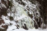 Ледопад в заливе Хауккалахти. Ладожское озеро.