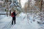 На лыжах от пл. Радищево до пл. Снегири.