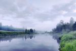 Туман на р.Цна (Тверская обл.) у д. Альпаково.