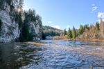 Скала Камень Омут на р. Усьва.